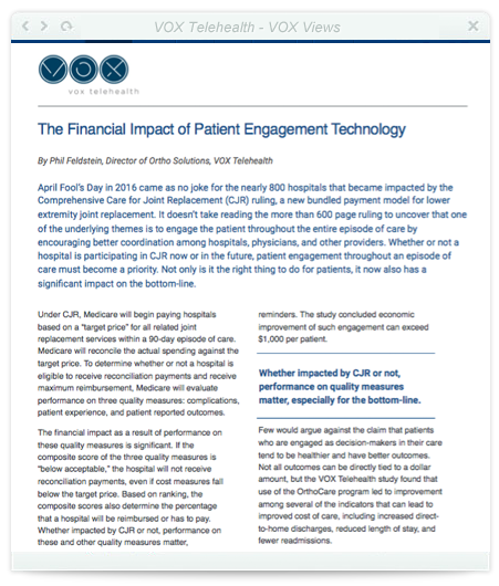 The Financial Impact of Patient Engagement Technology